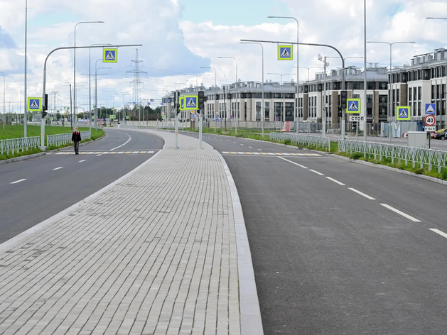 В Стрельне открыли движение по новому участку проспекта Ветеранов В Стрельне открыли движение по новому участку проспекта Ветеранов